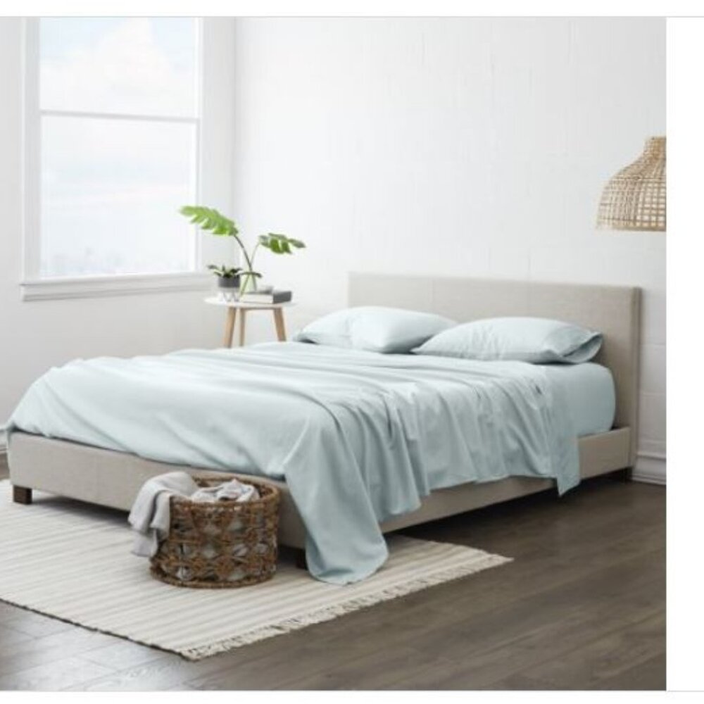 Ienjoy Home Style Simplified 4-Pc. Sheet Set, Full - Mint  NWT